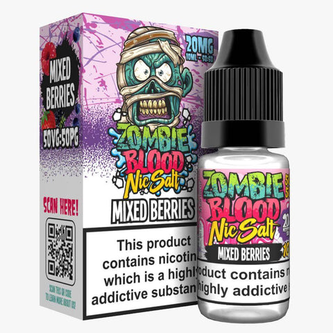 Zombie Blood Nic Salts 10ml E-Liquid (3x) - Eliquid Base-Mixed Berries
