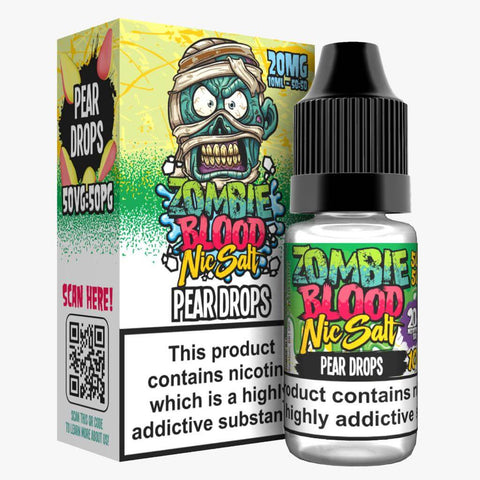 Zombie Blood Nic Salts 10ml E-Liquid (3x) - Eliquid Base-Pear Drops
