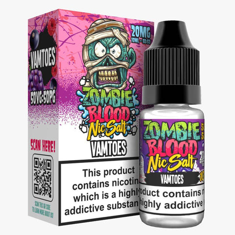 Zombie Blood Nic Salts 10ml E-Liquid (3x) - Eliquid Base-Vamtoes
