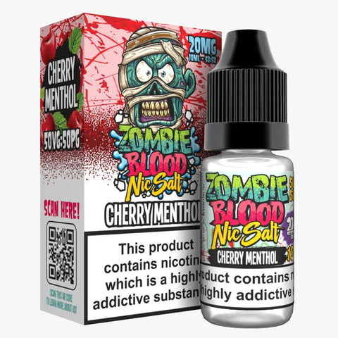 Zombie Blood Nic Salts 10ml E-Liquid (3x) - Eliquid Base-Cherry Menthol