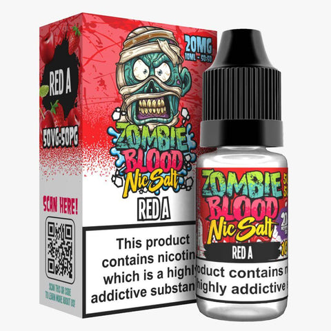 Zombie Blood Nic Salts 10ml E-Liquid (3x) - Eliquid Base-Red A